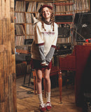 ダブルユーブイプロジェクト(WV PROJECT)  RETPOP SWEATSHIRT Ivory MJMT7050