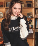 ダブルユーブイプロジェクト(WV PROJECT)  RETPOP SWEATSHIRT Navy MJMT7050