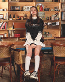 ダブルユーブイプロジェクト(WV PROJECT)  RETPOP SWEATSHIRT Navy MJMT7050