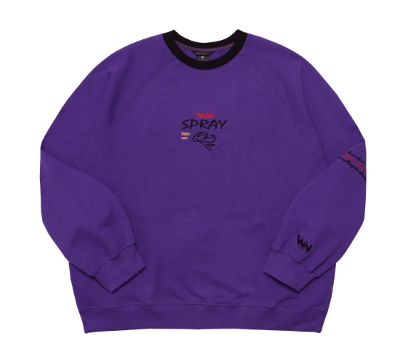 ダブルユーブイプロジェクト(WV PROJECT)SCRIBBLE SWEATSHIRT YRMT7205 (VIOLET)