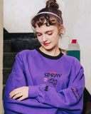 ダブルユーブイプロジェクト(WV PROJECT)SCRIBBLE SWEATSHIRT YRMT7205 (VIOLET)