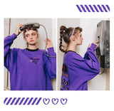 ダブルユーブイプロジェクト(WV PROJECT)SCRIBBLE SWEATSHIRT YRMT7205 (VIOLET)