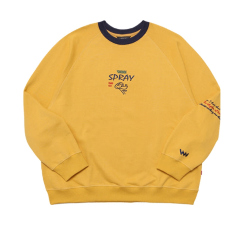 ダブルユーブイプロジェクト(WV PROJECT)SCRIBBLE SWEATSHIRT YRMT7205 (YELLOW)