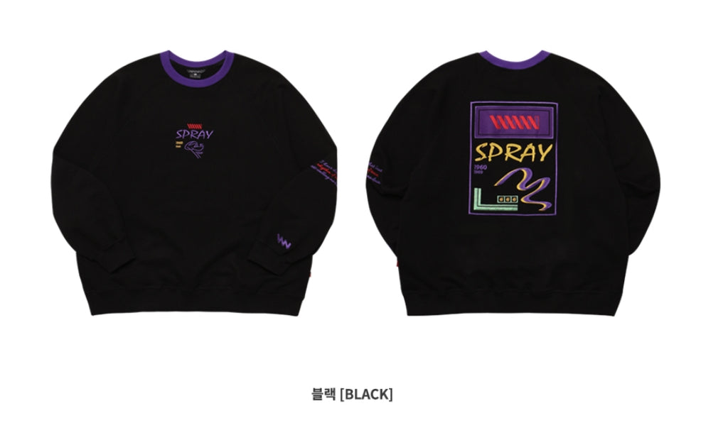 ダブルユーブイプロジェクト(WV PROJECT)SCRIBBLE SWEATSHIRT YRMT7205 (BLACK)