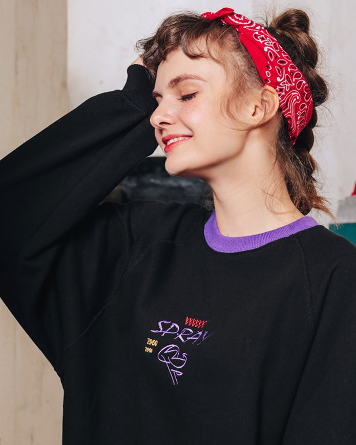 ダブルユーブイプロジェクト(WV PROJECT)SCRIBBLE SWEATSHIRT YRMT7205 (BLACK)