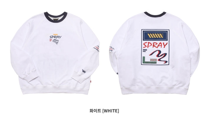 ダブルユーブイプロジェクト(WV PROJECT)SCRIBBLE SWEATSHIRT YRMT7205 (WHITE)