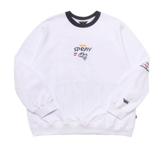 ダブルユーブイプロジェクト(WV PROJECT)SCRIBBLE SWEATSHIRT YRMT7205 (WHITE)
