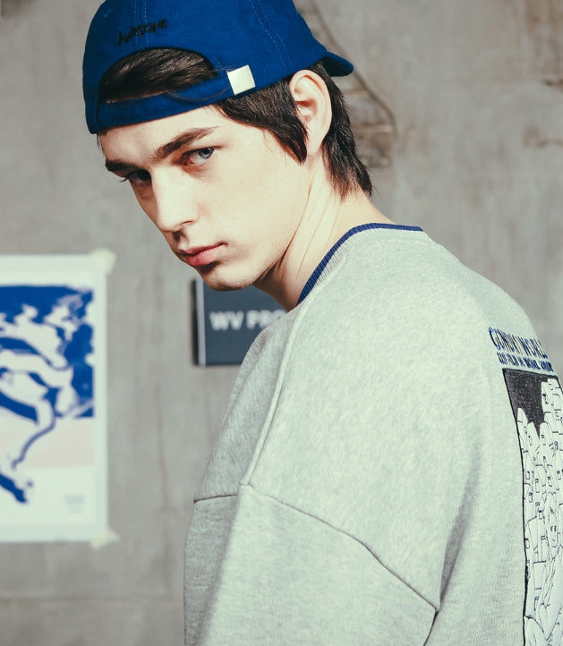 ダブルユーブイプロジェクト(WV PROJECT) GONDRY SWEATSHIRT GRAY MJMT7057