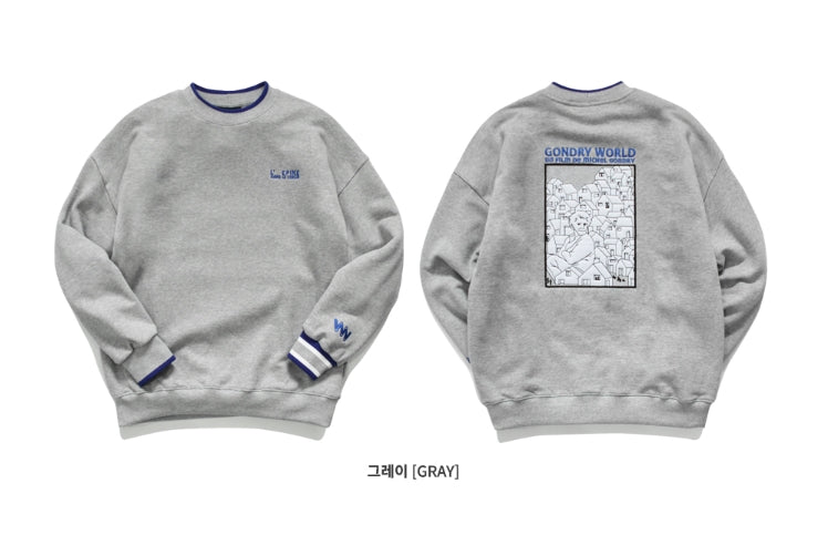 ダブルユーブイプロジェクト(WV PROJECT) GONDRY SWEATSHIRT GRAY MJMT7057