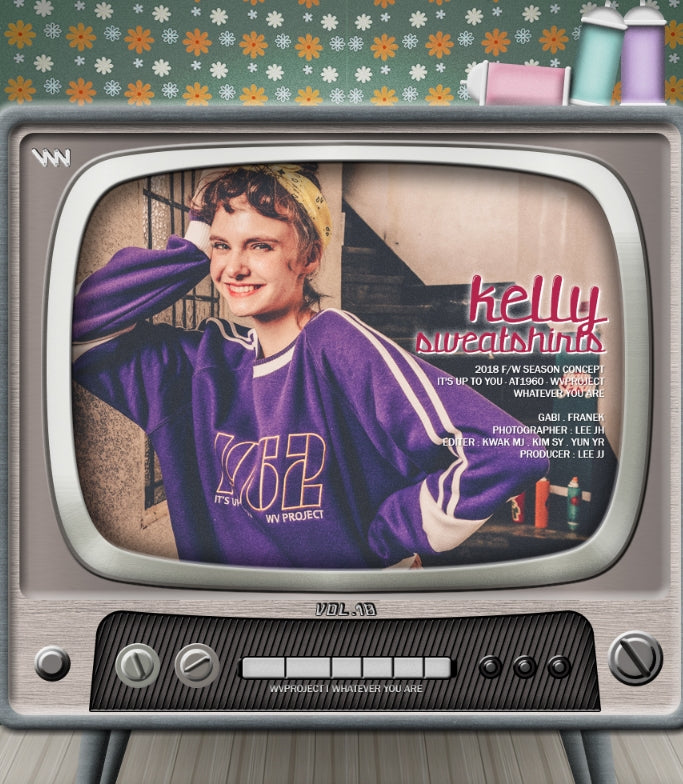 ダブルユーブイプロジェクト(WV PROJECT) KELLY SWEATSHIRT VIOLET MJMT7188