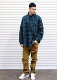 パーステップ(PERSTEP)Extreme Loose fit Shirt 2種(Black,Green) MLS4127
