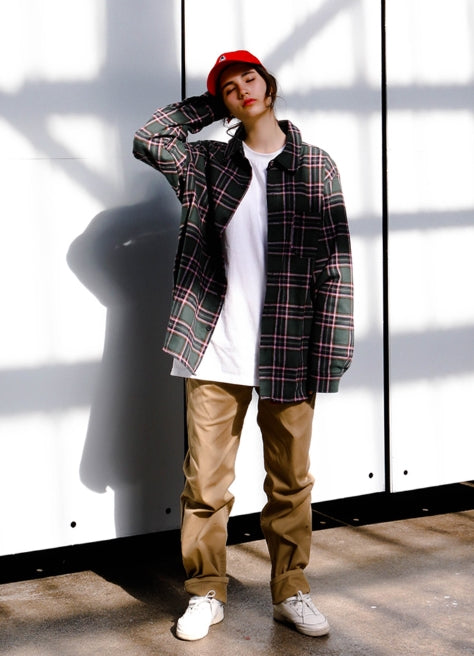 パーステップ(PERSTEP)Extreme Loose fit Shirt 2種(Black,Green) MLS4127