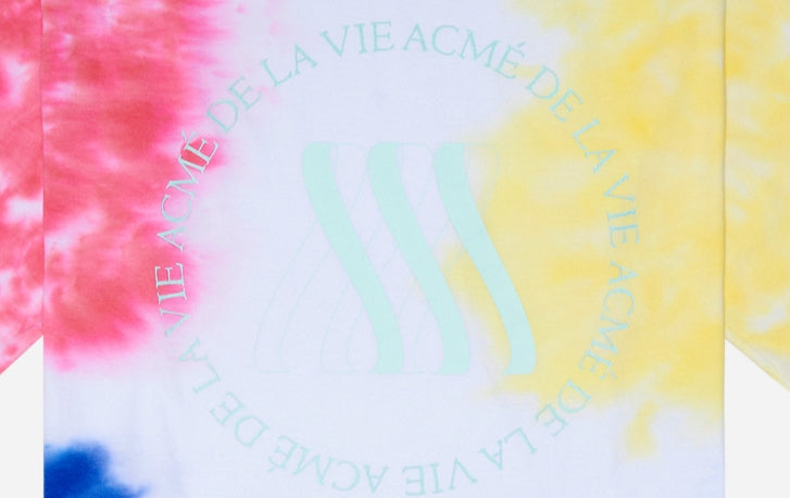 アクメドラビ(acme' de la vie) ADLV VARIEGATION SHORT SLEEVE T-SHIRT BLUE