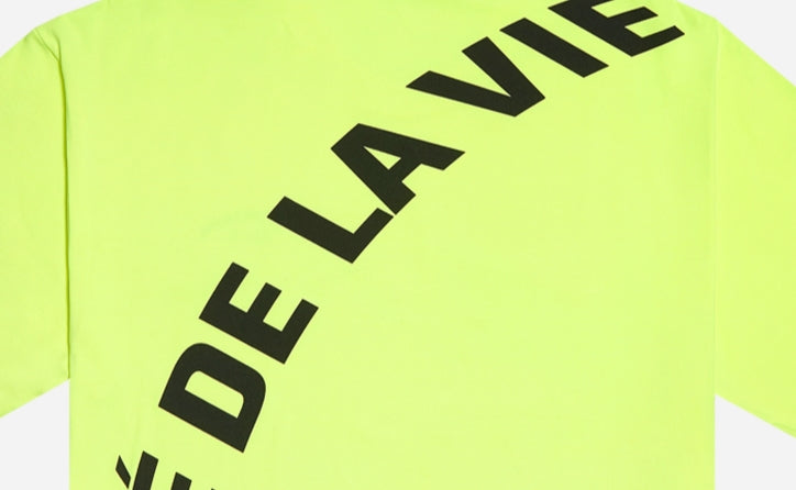アクメドラビ(acme' de la vie) ADLV NEON BIG LOGO SHORT SLEEVE T-SHIRT YELLOW