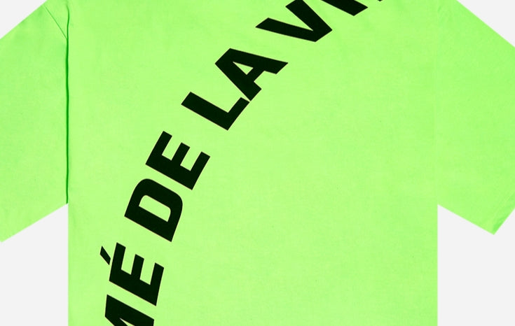 アクメドラビ(acme' de la vie) ADLV NEON BIG LOGO SHORT SLEEVE T-SHIRT GREEN