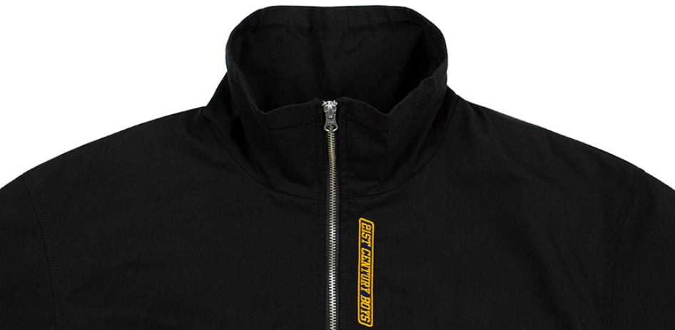 ロマンティッククラウン(ROMANTIC CROWN)  PIPING RACING JACKET_BLACK