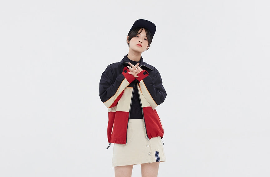 ロマンティッククラウン(ROMANTIC CROWN)   PIPING RACING JACKET_NAVY