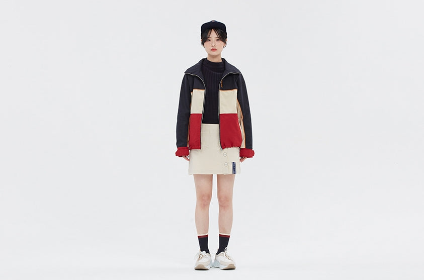 ロマンティッククラウン(ROMANTIC CROWN)   PIPING RACING JACKET_NAVY