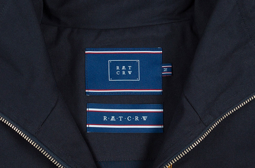 ロマンティッククラウン(ROMANTIC CROWN)   PIPING RACING JACKET_NAVY