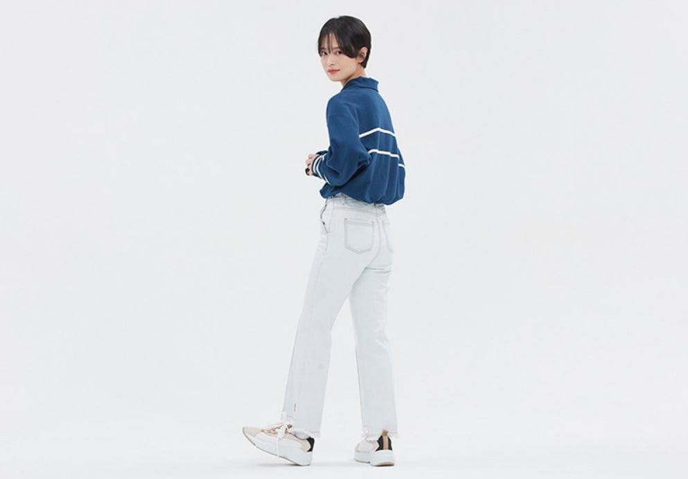 ロマンティッククラウン(ROMANTIC CROWN) 21C BOYS RUGBY SHIRT_BLUE
