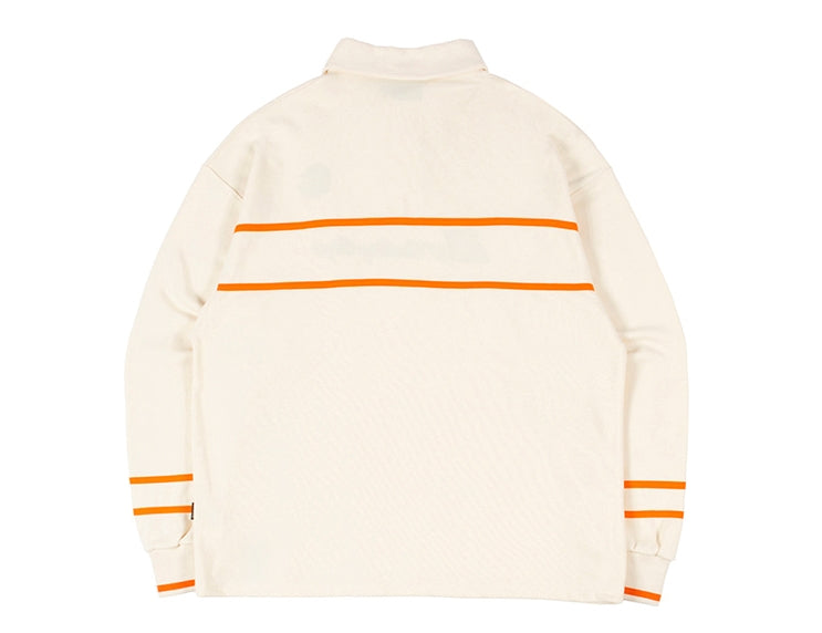 ロマンティッククラウン(ROMANTIC CROWN) 21C BOYS RUGBY SHIRT_OATMEAL