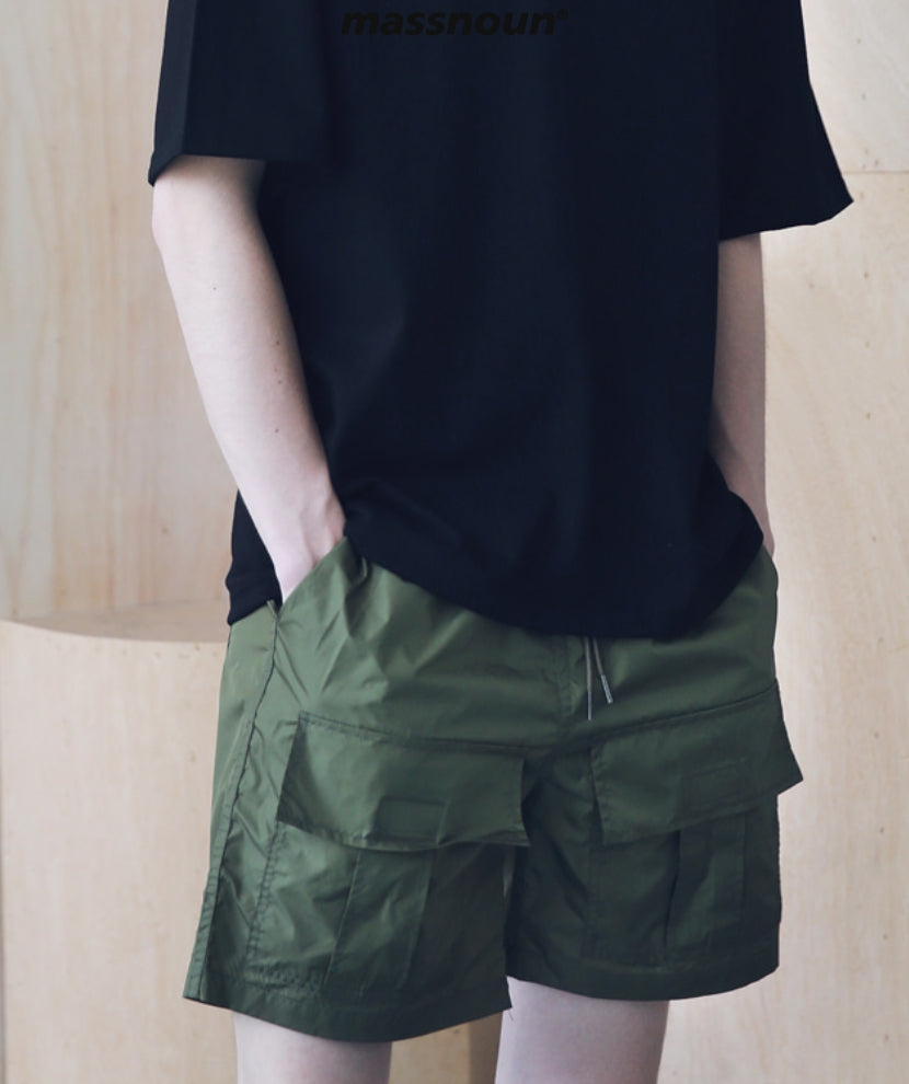 マスノウン(MASSNOUN) FRONT TWO POCKET SHORT PANTS MSNSP005-KK