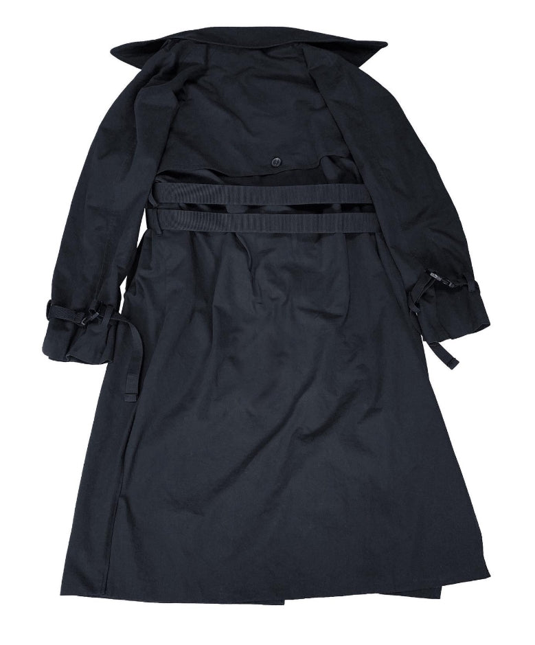 トレンディウビ(Trendywoobi) Black 3rope strap trenchcoat