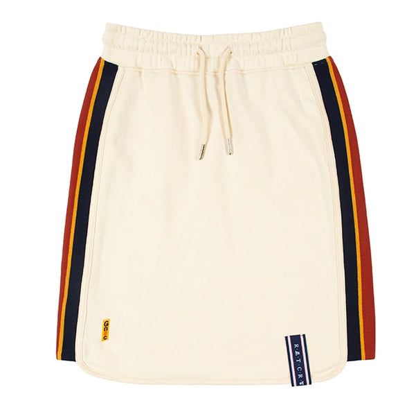 ロマンティッククラウン(ROMANTIC CROWN)   SIDE LINE SPORTS SKIRT_OATMEAL