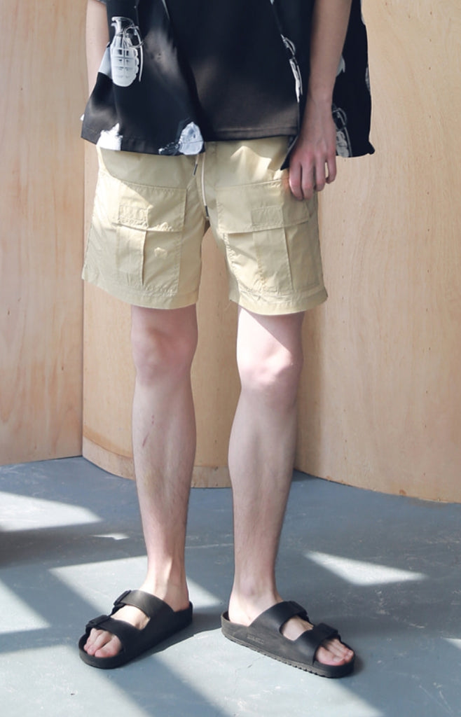 マスノウン(MASSNOUN) FRONT TWO POCKET SHORT PANTS MSNSP005-BG