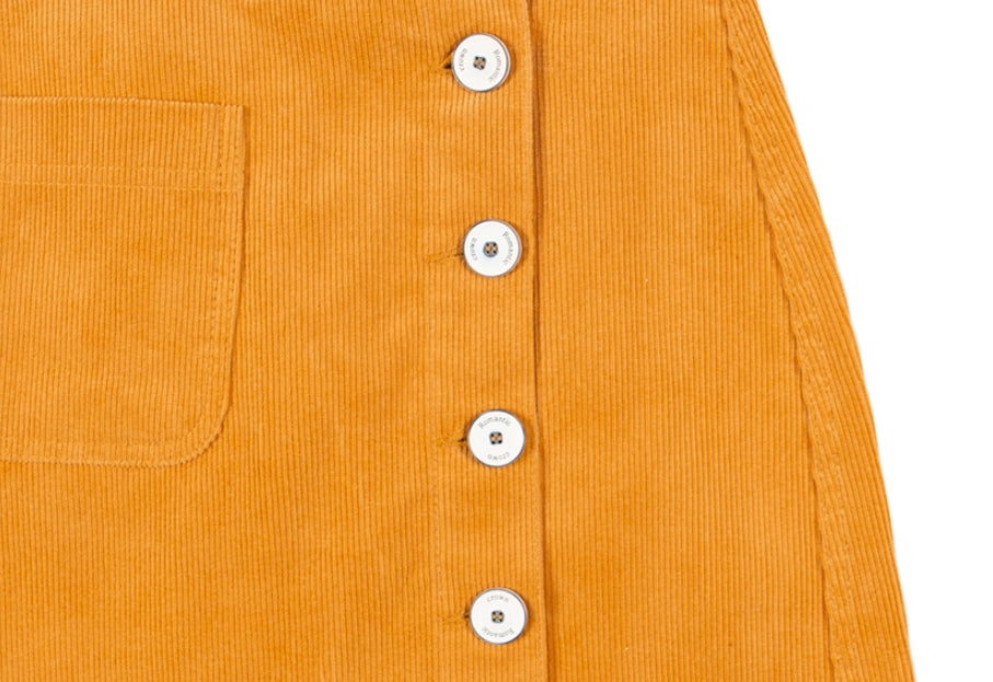 ロマンティッククラウン(ROMANTIC CROWN) CORDUROY POCKET SKIRT_YELLOW