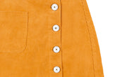 ロマンティッククラウン(ROMANTIC CROWN) CORDUROY POCKET SKIRT_YELLOW