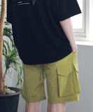 マスノウン(MASSNOUN) SIDE TWO POCKET SHORT PANTS MSNSP004-YL