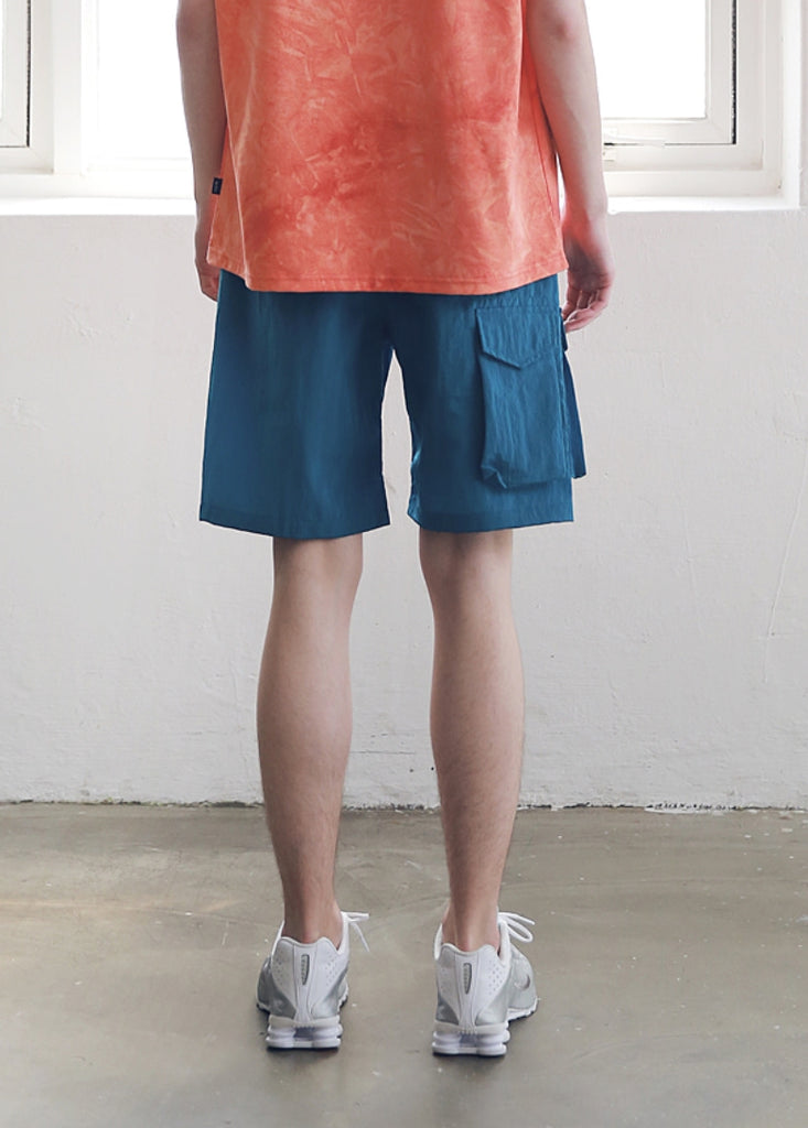 マスノウン(MASSNOUN) SIDE TWO POCKET SHORT PANTS MSNSP004-BL
