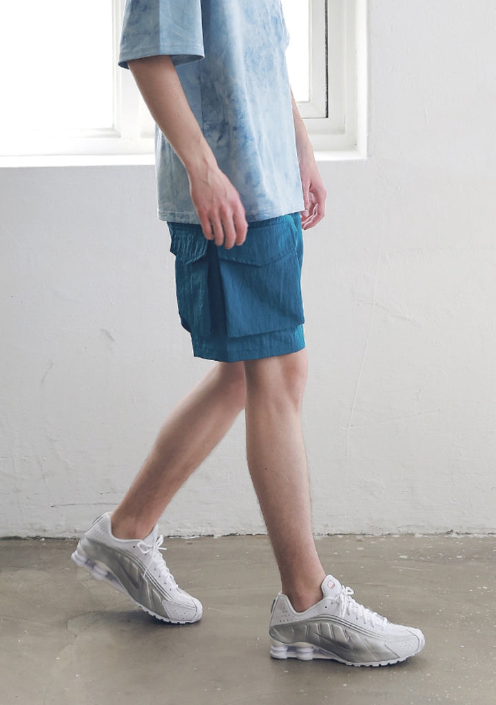 マスノウン(MASSNOUN) SIDE TWO POCKET SHORT PANTS MSNSP004-BL