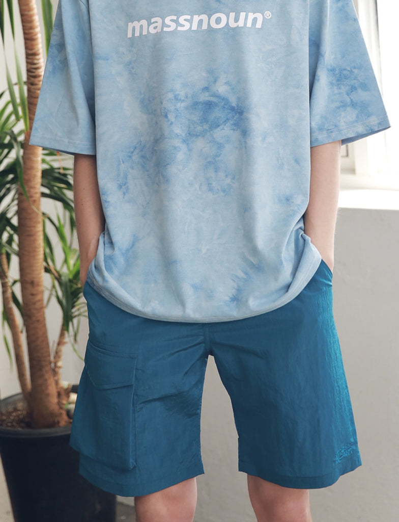 マスノウン(MASSNOUN) SIDE TWO POCKET SHORT PANTS MSNSP004-BL