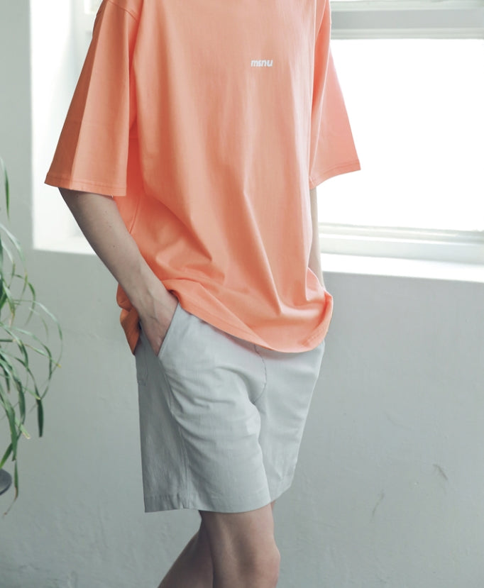 マスノウン(MASSNOUN) SL LOGO BASIC SHORT PANTS MSNSP003-LG