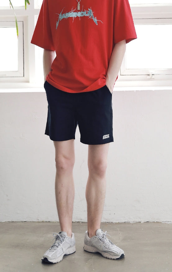 マスノウン(MASSNOUN) SL LOGO BASIC SHORT PANTS MSNSP003-BG
