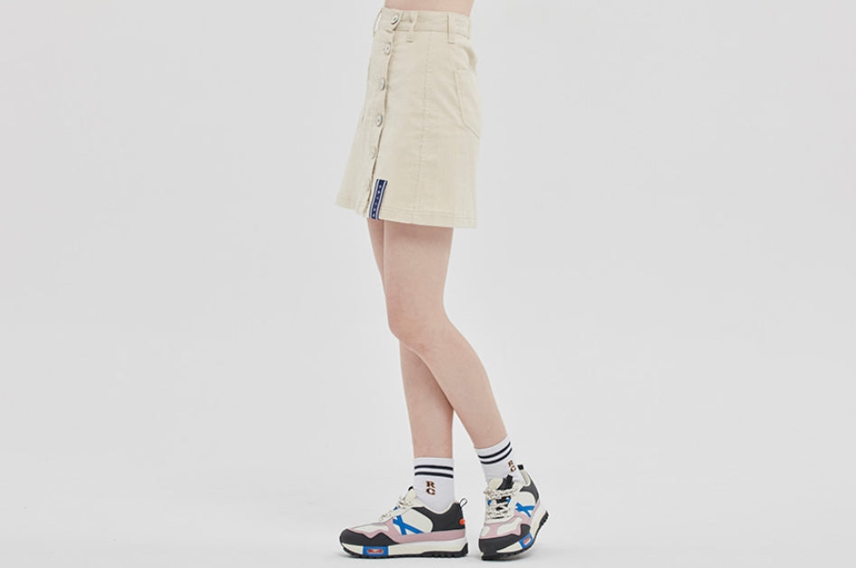 ロマンティッククラウン(ROMANTIC CROWN) CORDUROY POCKET SKIRT_OATMEAL