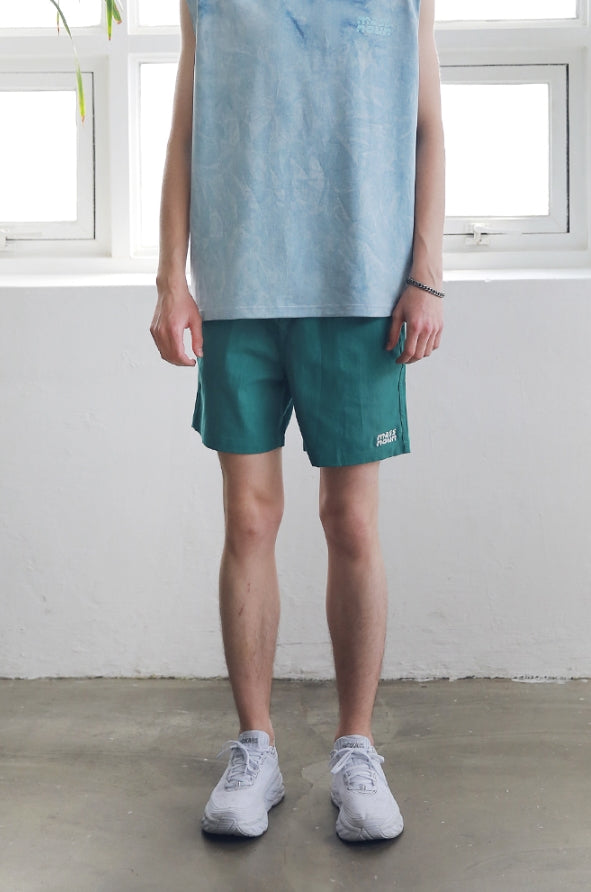 マスノウン(MASSNOUN) SL LOGO BASIC SHORT PANTS MSNSP003-BG