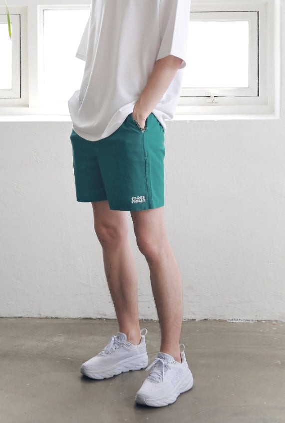 マスノウン(MASSNOUN) SL LOGO BASIC SHORT PANTS MSNSP003-BG