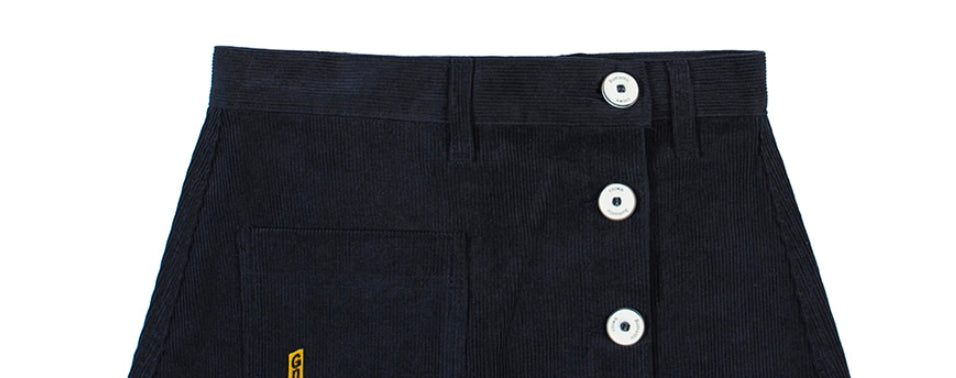 ロマンティッククラウン(ROMANTIC CROWN) CORDUROY POCKET SKIRT_NAVY
