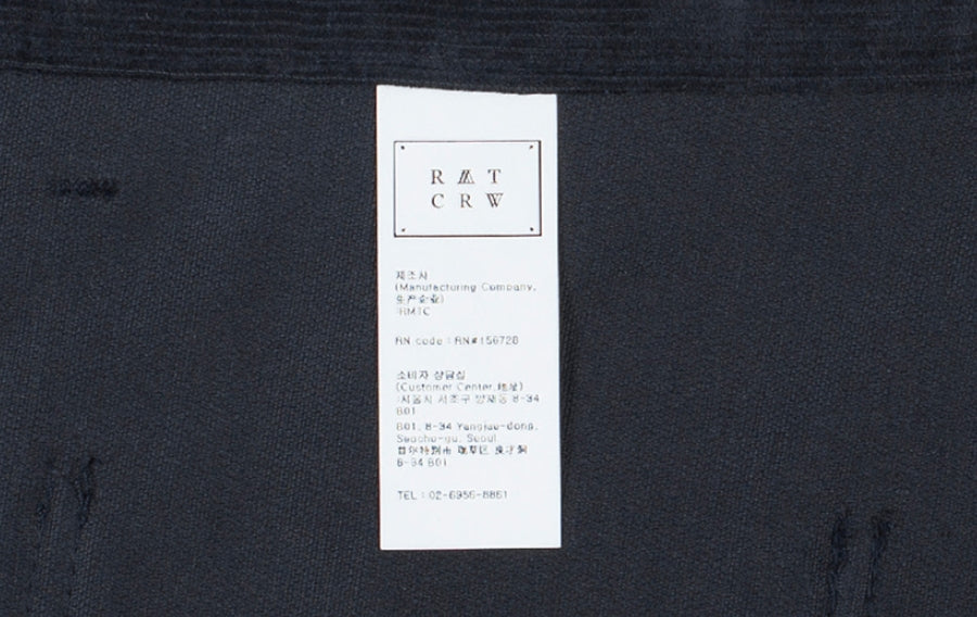 ロマンティッククラウン(ROMANTIC CROWN) CORDUROY POCKET SKIRT_NAVY