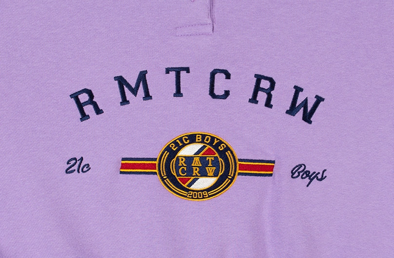 ロマンティッククラウン(ROMANTIC CROWN) RMTCRW CLASSIC LOGO POLO SHIRT_PURPLE