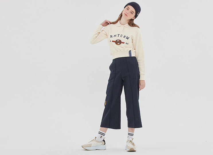 ロマンティッククラウン(ROMANTIC CROWN) RMTCRW CLASSIC LOGO POLO SHIRT_OATMEAL