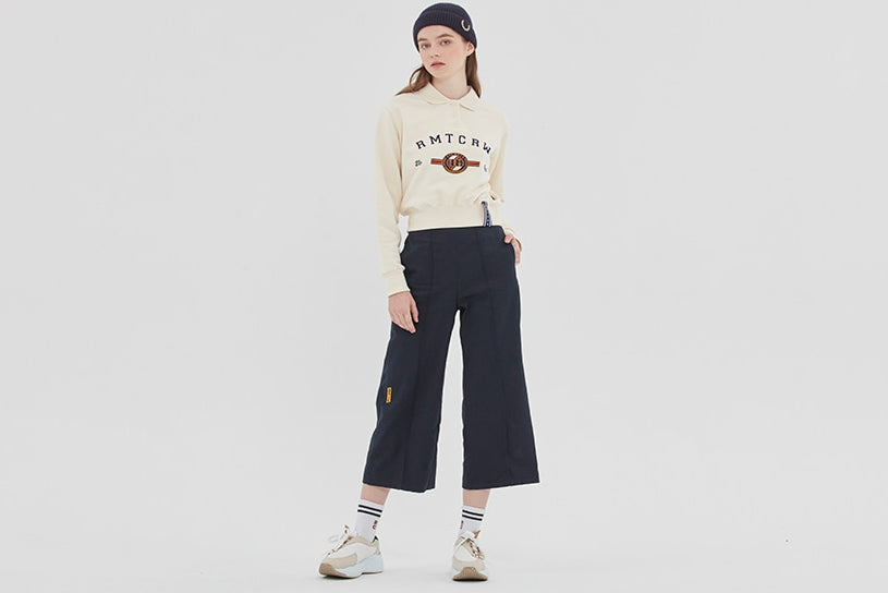 ロマンティッククラウン(ROMANTIC CROWN) RMTCRW CLASSIC LOGO POLO SHIRT_OATMEAL