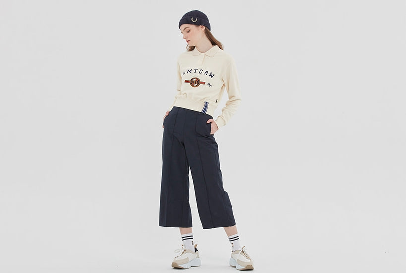 ロマンティッククラウン(ROMANTIC CROWN) RMTCRW CLASSIC LOGO POLO SHIRT_OATMEAL
