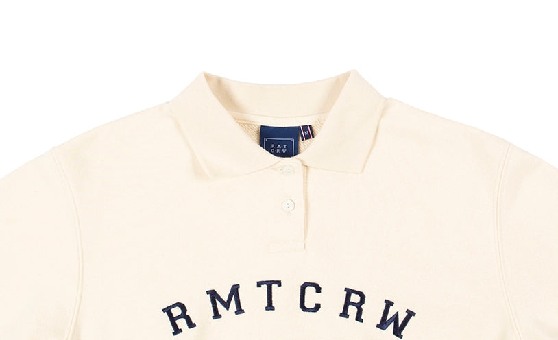 ロマンティッククラウン(ROMANTIC CROWN) RMTCRW CLASSIC LOGO POLO SHIRT_OATMEAL
