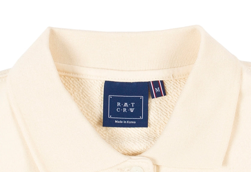 ロマンティッククラウン(ROMANTIC CROWN) RMTCRW CLASSIC LOGO POLO SHIRT_OATMEAL