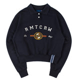 ロマンティッククラウン(ROMANTIC CROWN) RMTCRW CLASSIC LOGO POLO SHIRT_NAVY