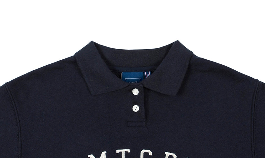 ロマンティッククラウン(ROMANTIC CROWN) RMTCRW CLASSIC LOGO POLO SHIRT_NAVY
